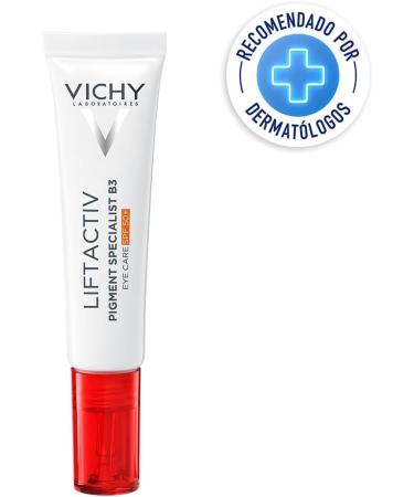 Vichy Pigment Specialist B3 Eye Contour and Dark Circle Care SPF50+ Limits Dark Circle Pigmentation Enriched with Niacinamide and Vitamin E Very High UVA and UVB Protection 15ml - Buy Online on GoSupps.com