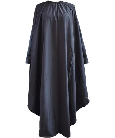Buy Salon Hair Cutting Cape - Stylish Polyester Pongee Hairdresser Cape for Family & Daily Trimming Complex Styling in Black - Buy Online on GoSupps.com