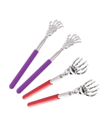 MAGICLULU 4 Pieces Skull Hand Scratcher Household Metal Against Itching