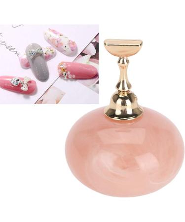 Nail Enhancement Display Exercise Stand Magnetic Nail Clip Exercise Display Stand Acrylic Crystal Clip Alloy False Nail Tip Salon DIY Nail Enhancement Tool(pink) - Buy Online on GoSupps.com