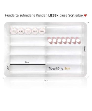 Large Stackable Sorting Box for Nail Design - Transparent Storage for Gel Crucibles & Art Supplies | Lyninails - Buy Online on GoSupps.com