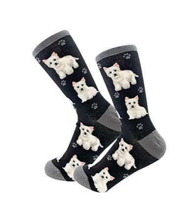 E&S Imports Pet Lover Socks - All Season - One Size Fits Most - for Women and Men  Cat and Dog Gifts Westie