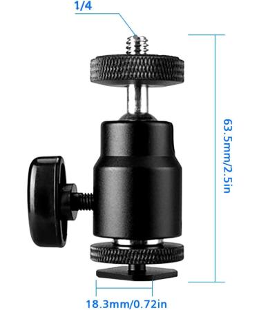 SLOW DOLPHIN Camera Hot Shoe Mount 1/4 with Screw Adapter - Compatible with Cameras, Camcorders, Smartphones, Microphones, Gopro, LED Lights, Video Monitors, Tripods, and Monopods - Buy Online on GoSupps.com