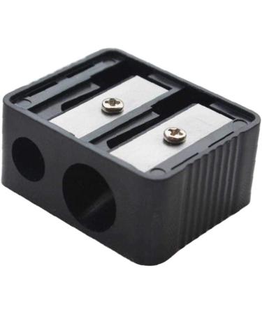 Dual-Pencil Sharpener Professional Cosmetic Sharpener Double Holes for Eyebrow Lip Liner Eye Pencil School Office Supplies Convenient