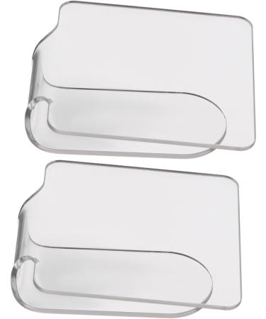 2 pi ces Palette de Maquillage pour Ongles Transparente Acrylique Palette de M lange Portable Ergonomique avec Poign e Incurv e Outil Cosm tique R utilisable pour Fond de Teint et - Buy Online on GoSupps.com