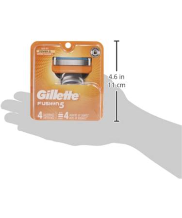 Gillette Fusion5 Men's Razor Blade Refill Cartridges 4 Count Razor Blade Fusion5 4ct - Buy Online on GoSupps.com