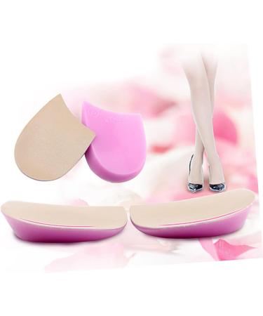 NOLITOY Shock Absorption Insoles | Height Increase Gel Heel Insoles for Men & Women - Comfort Fit Pink - Buy Online on GoSupps.com
