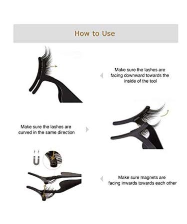Shop Magnetic Eyelashes - Upgraded Triple Magnetized 3D Fiber Lashes for Natural Look | Set of 4 with Applicator - Buy Online on GoSupps.com