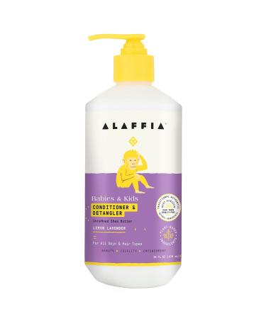 Alaffia Everyday Shea Conditioner & Detangler Gentle for Babies and Up Lemon Lavender 16 fl oz (475 ml) - Buy Online on GoSupps.com