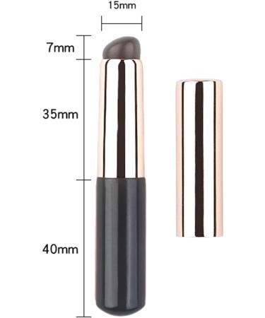 Concealer Brush Makeup Tool Lip Applicator for Travel Home Stage Performance Black 8.2x1.5 cm Black 8.2x1.5cm - Buy Online on GoSupps.com