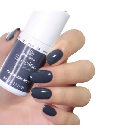 Alessandro Striplac UV Nail Polish - New York Gray | Gentle Long-Lasting Peel-Off | Vegan & Cruelty-Free | 8 ml - Buy Online on GoSupps.com