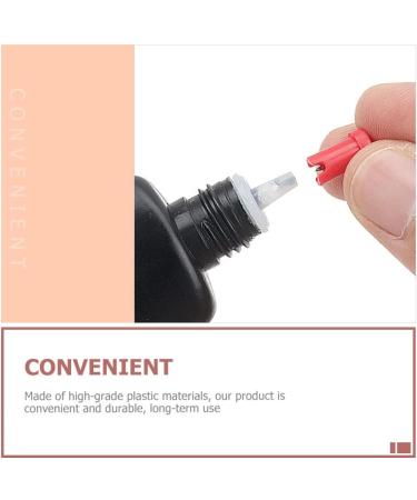 LABRIMP 100 pi ces Aiguille pour Colle Cils Bouteille Blocage pour Extensions de Cils Rouge Accessoire Pratique Durable pour Salons et Utilisation - Buy Online on GoSupps.com