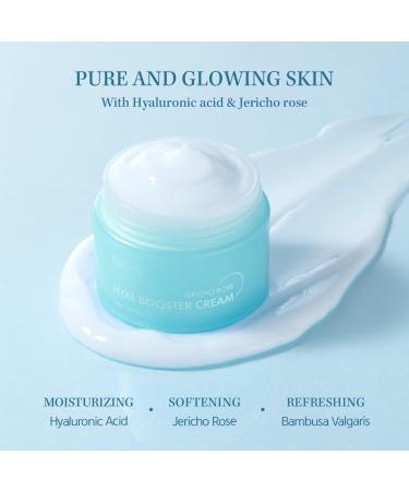 NACIFIC Hyal Booster Cream 50ml - 55% Jericho Rose Extract & Hyaluronic Acid | Calming Hydrating & pH 5.5 | Korean Skincare for All Skin Types - Buy Online on GoSupps.com