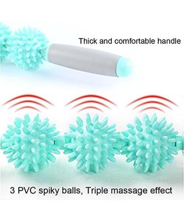 Massage Roller Stick - Spiked Acupressure Therapy for Legs Back Arms & Thighs | Vlfit (3 Balls) - Improve Recovery & Relieve Muscle Tension - Buy Online on GoSupps.com