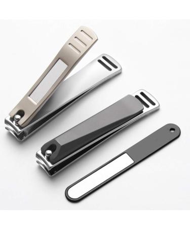 Grendly Professional Nail Clippers Stainless Steel Cutter Finger Nail Cutter Pedicure and Nail Care Tools B. Nickel Gold - Buy Online on GoSupps.com