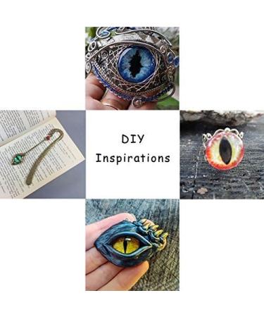 20pcs Beadthoven 12mm Mixed Style Dragon Eye Glass Cabochons for Jewelry Making - Buy Online on GoSupps.com