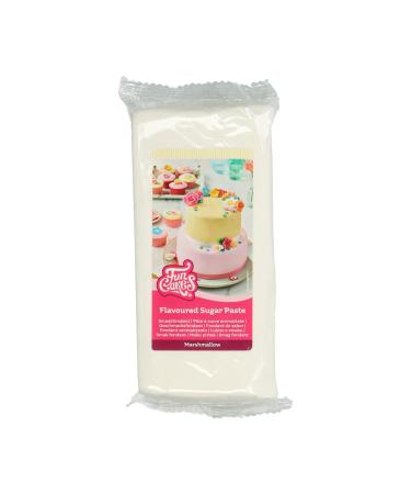 Funcakes taste fondant marshmallow: easy to use smooth flexible soft and flexible perfect for decorating cakes kosher and gluten -free.1 kg marshmallow white 1 kg - Buy Online on GoSupps.com