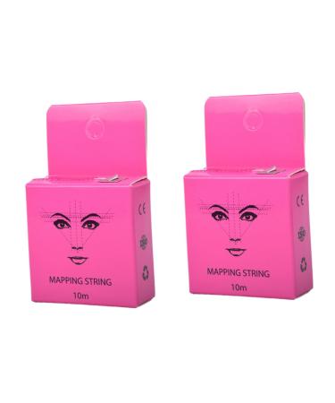 Mipcase 2 Boxes Ink Pattern Embroidery Ruler Accessories for Reliable Eyebrow Ruler Cosmetic Eyebrow Shape