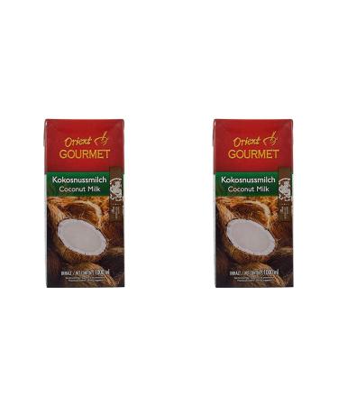 Orient gourmet coconut milk - creamy milk with typical coconut taste - authentic Thai cuisine - 1 x 1000 ml (pack with 2) 1 1 l (2 Pack)