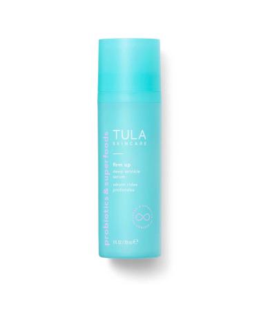 TULA Skin Care Firm Up Deep Wrinkle Serum | Anti Aging Face Serum  Contains Vitamin C for Plumper  Firmer  Smoother Looking Skin | 1 oz.