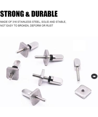 6Pcs Stainless Steel Surfboard Fin Screws - Tool-Free Thumb Screws for SUP, Longboard, Paddleboard - Surfing Accessories - Buy Online on GoSupps.com