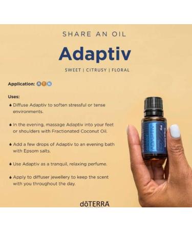 doTERRA Adaptiv Calming Blend Essential Oil 15ml - Soothing & Stress Relief | International Shipping Available - Buy Online on GoSupps.com
