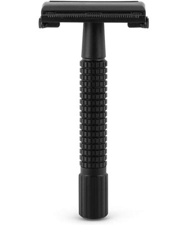 Guardenza Double-Edge Safety Razor Butterfly | Classic Matt Black Barber Razor with Blades | Premium Shaving Experience - Buy Online on GoSupps.com