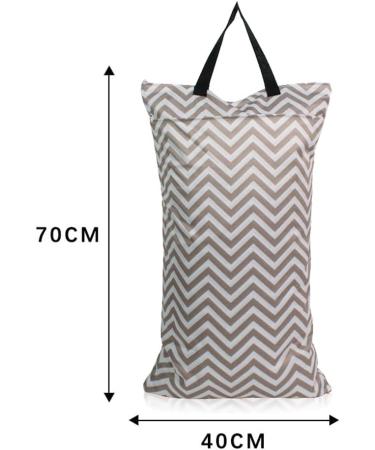 Buy Mhwan Wetbags for Kindergarten - Waterproof Washable & Reusable Diaper Bags | Perfect for Beach & Pool - DW07 40x70cm Stripes - Buy Online on GoSupps.com