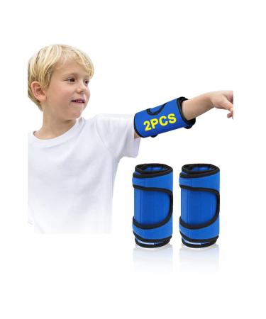 Thumb Sucking Stop for Kid (1 Pair) Thumb Sucking Guard Nail Biting Treatment for Kids Toddlers Finger Sucking Stop Biting Nails Anti Thumb Sucking Finger Hand Stopper Elbow Immobilizer Brace (Blue)