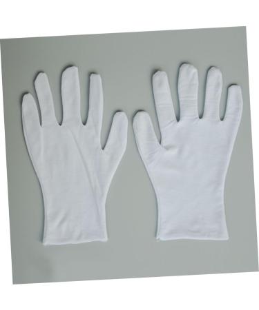 minkissy White Gloves 18 Pairs Factory Gloves White Lengthen Work Cotton Gloves Cotton Work Gloves - Buy Online on GoSupps.com