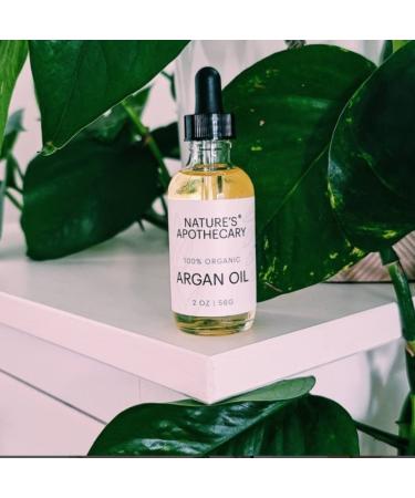 Buy NATURE'S APOTHECARY Organic Cold-Pressed Argan Oil - 100% Pure Anti-Aging Moisturizer for Skin Nails & Hair | All-Natural & Plant-Derived International Shipping - Buy Online on GoSupps.com