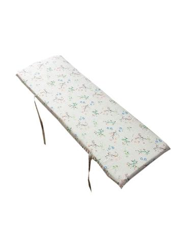 Comfortable Long Bench Cushion Pad Rectangle Long Stool Mat 2 or 3 Seater Not-Slip Settee Cushion with Ties for Patio Furniture Swing Chair