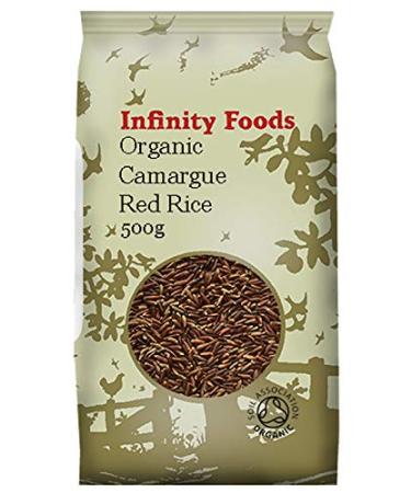 Infinity Foods Organic Healthy Camargue Red Rice Superfood 500g Bag