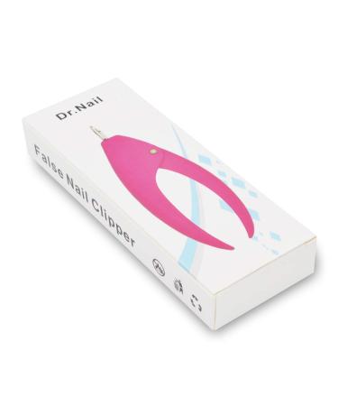 Dr.nail Acrylic Nail Clipper - Professional False Nails Cutter and Trimmer - Pink - Buy Online on GoSupps.com