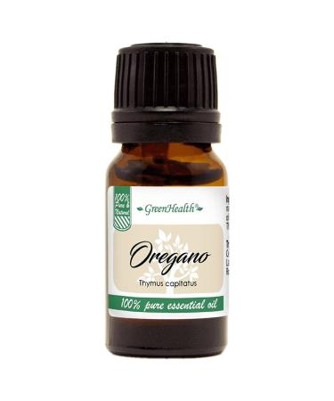 Oregano Essential Oil 1/3 fl oz (10 ml) Glass Bottle 100% Pure Essential Oil GreenHealth