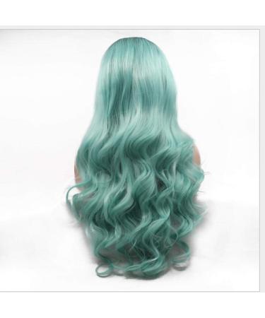 BGHJUE Synthetic Hair Wig with Natural Bangs - Fluffy Green Pixie Cut with Highlights for Women - International Shipping - Buy Online on GoSupps.com