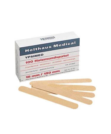 Holthaus Medical YPSIMED wooden mouth depressor tongue depressor Ia quality 18x150mm 100pcs