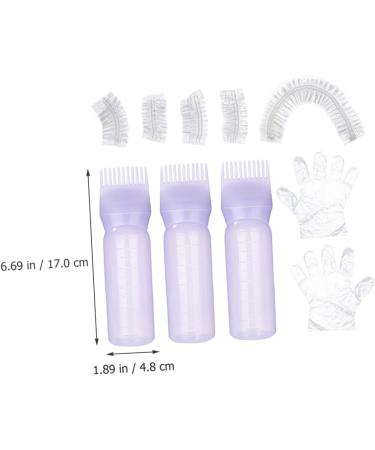 Angoily Hair Care Tools 1 Set Hair Color Kit & Accessories Plastic Purple Hair Dye Portable Hair Coloring Tools - Buy Online on GoSupps.com