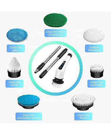 2023 Electric Spin Brush - Effortless Tub Scrubber - 7 Replaceable Brushes - Adjustable Handle - Modern Design - Buy Online on GoSupps.com
