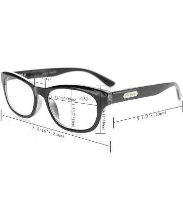 Eyekepper Rimless Reading Glasses for Men - Stylish Black Rectangle +3.00 Magnification - Buy Online on GoSupps.com