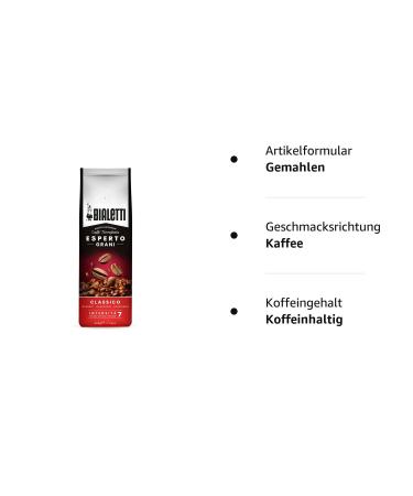 Bialetti Esperto Grani Coffee - Classic Taste 500g | Premium Italian Coffee for International Shipping - Buy Online on GoSupps.com