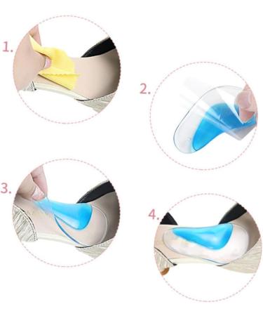 NOLITOY Arch Gel Insoles - 8 Pairs Foot Arch Support Cushions for Ultimate Comfort - Enhance Shoe Comfort & Pain Relief - Buy Online on GoSupps.com