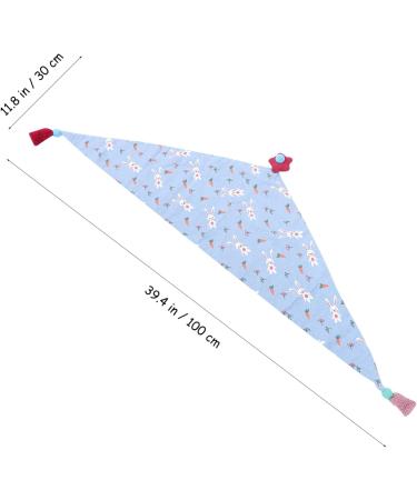 Winter Scarf Cotton Baby Bandana Drool Bib - Sky-blue | Infant Feeding Towel Protector for Teething and Drooling Babies - Buy Online on GoSupps.com