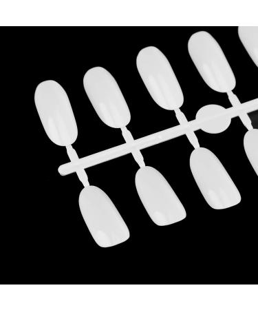 240 Oval Gel Nail Color Card - DIY Practice Nail Art Display | White Polish Tips - Buy Online on GoSupps.com