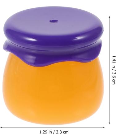 Beaupretty Lip Balm Jar with Spoon Honey Jar Shaped Cream Jar with Lid Empty Refillable Cosmetic Container Sample Storage Jar for Cream Lotion Lip Balm Eyeshadow (6g) Dark Blue - Buy Online on GoSupps.com