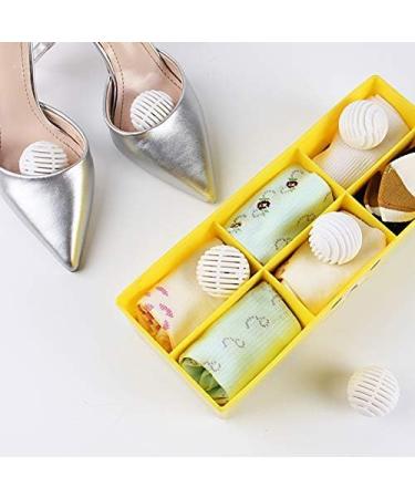 ECOSWAY 6pcs Mini Ball Shoe Deodorant Dryer - Moisture Absorber & Anti-Mildew - Lemon Scent for Fresh Shoes - Buy Online on GoSupps.com