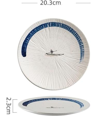 Dinnerware Dishes Plates Ceramic Steak Plate Fruit Plate Dim Sum Plate Dinner Plate Western Tableware Plates for Home Kitchen Hotel Party Dinner Restaurant Family Party Plates (Size : 20.5cm) - Buy Online on GoSupps.com