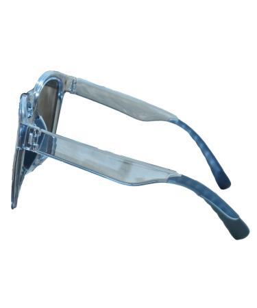 Anti-Blue Light Computer Glasses Block Eye Strain Lightweight Frame Portable Pale Turquoise
