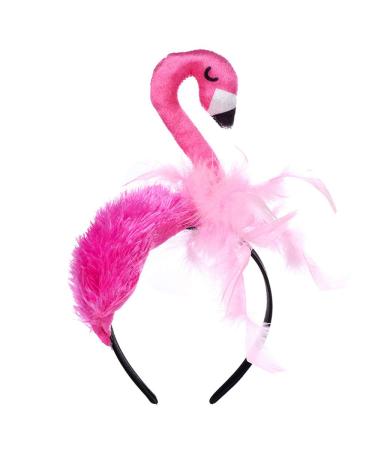 Flamingo Headband: Cute Pink Feather Party Head Bopper for Girls, Teens, Women - Buy Online on GoSupps.com