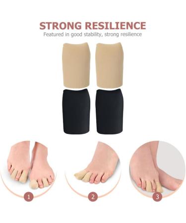 minkissy 2 Pairs Hand Toe Protector Silicone Gel Silicone Toe Sleeves Silicone Toe Protectors Toe Tubes Big Toe Caps Toe Covers Toe Sleeve Toe Sleeve with Gel Lining Top Cover 4x2.5cm - Buy Online on GoSupps.com